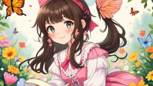 白羊座少女简单画法教程
